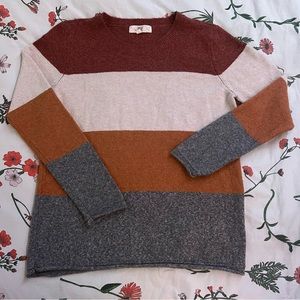 Striped Oversized Fall Sweater